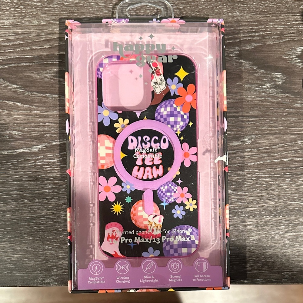 Pink Floral Disco iPhone Case